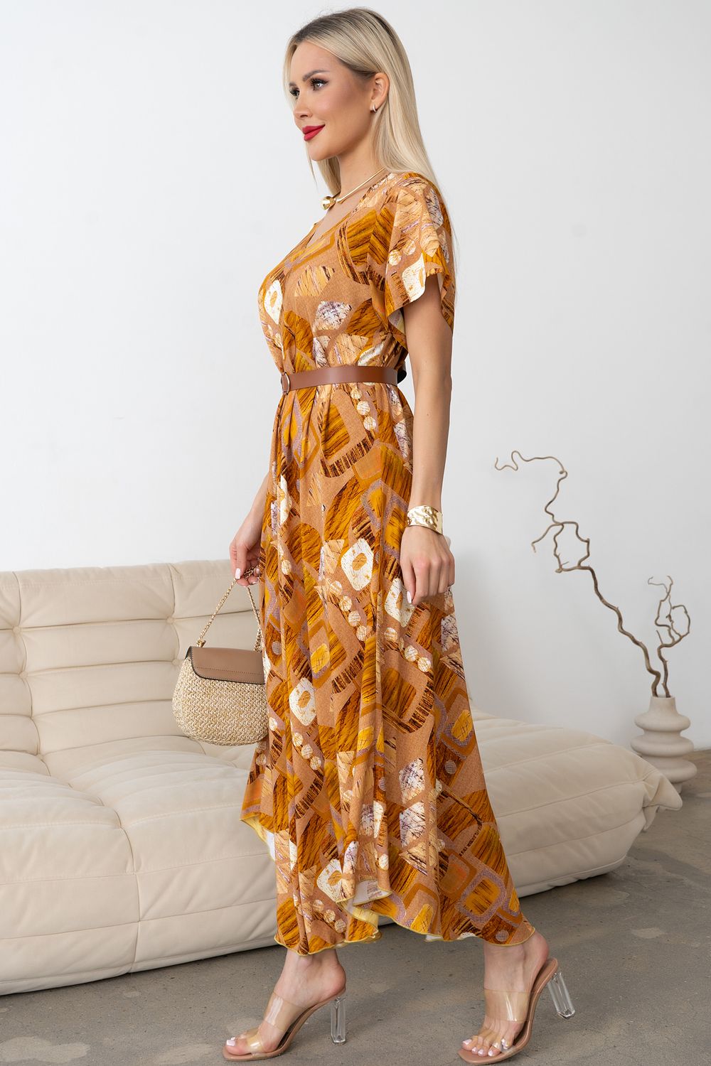 Платье Рада (бежевый) Р11-1166/9 Nikol