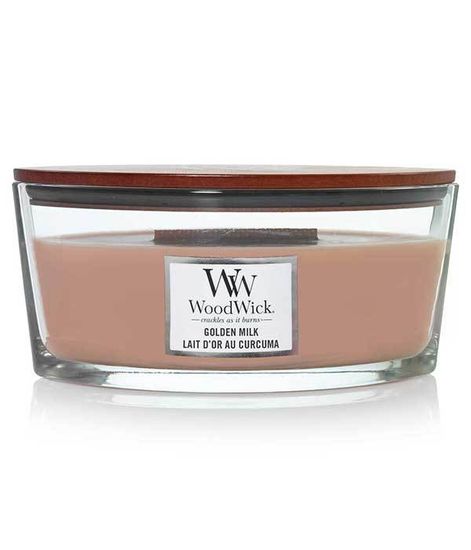 Топленое молоко, ароматическая свеча эллипс, WoodWick
