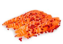 Лосось фирменной посолки с перцем розе, нарезка, 200г