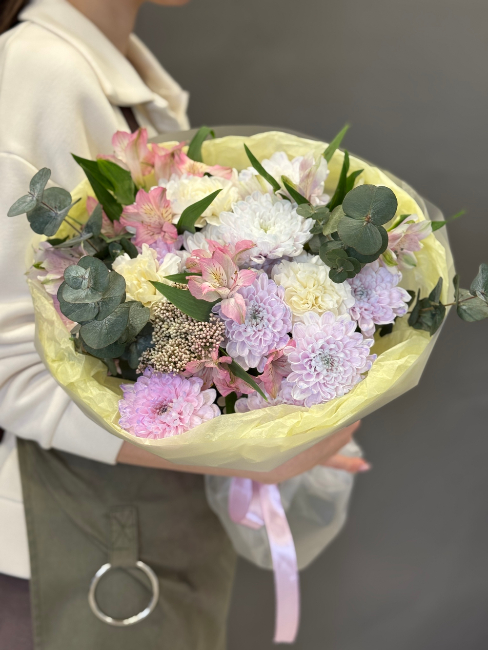 Букет цветов Сиреневый закат