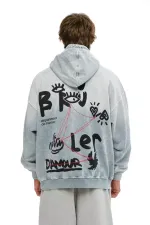 Худи Bruler d'Amour Garment Investigation серый