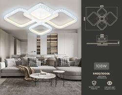 Ambrella Потолочный светодиодный светильник с пультом Original FA9541