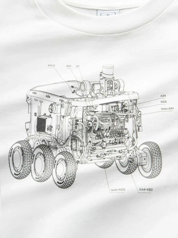 Футболка Робот-доставщик белая - фото 3