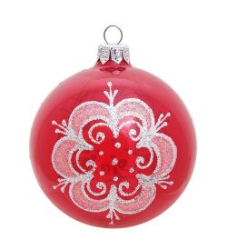 Элита НФШ-1216/1 Набор ел.украшений Шар 2шт «Снежинка» 85 мм