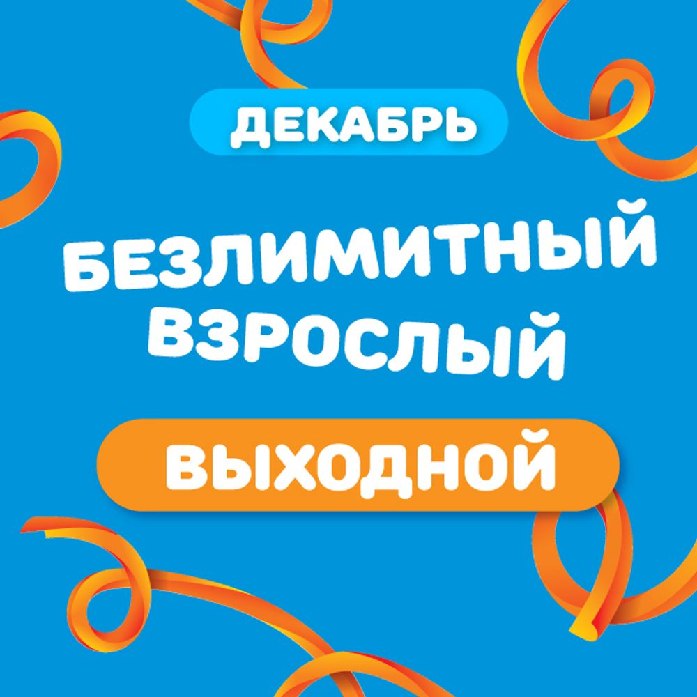 Взрослый билет на тариф "Безлимитный" (выходные дни) в декабре