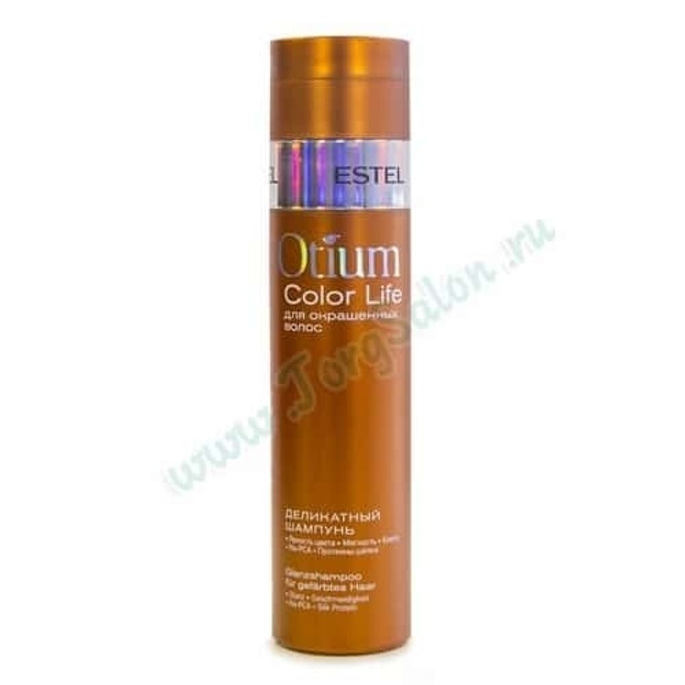 Деликатный шампунь для окрашенных волос «Color Life», Otium, Estel, 250 мл.