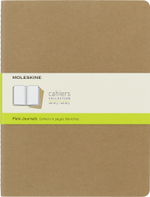Блокнот Moleskine Cahier Journal (QP423) 19х25см обложка картон 120стр. без линовки, бежевый (3шт)