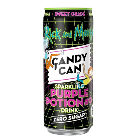 Газированный напиток Candy Can Rick & Morty Purple Mix Sweet Grape, без сахара, 330мл