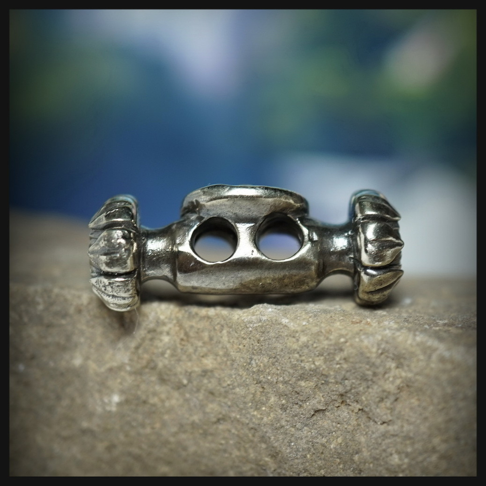 Замок - клевант "Инь - Ян" для браслета , мельхиор