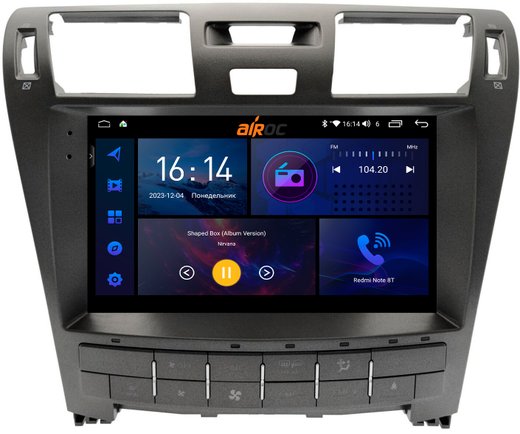 Магнитола для Lexus LS460 2006-2009 (до рестайлинга, рамка 10) - AIROC 2K RI-1402 Android 12, QLed+2K, ТОП процессор, 8/128Гб, CarPlay, SIM-слот