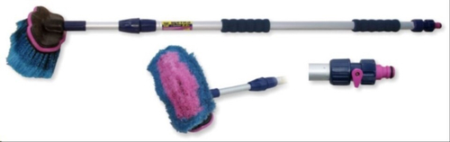 Щетка для мойки 2-х секционная с краном подачи воды (City UP)