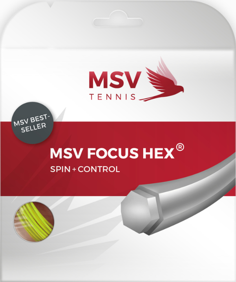 Теннисная струна MSV Focus HEX NY - 1.23 Set (12 м), арт. 5143