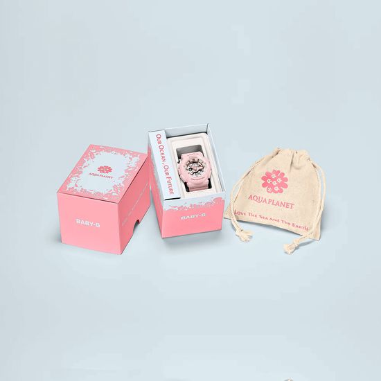 Женские  кварцевые электронные часы  Casio  BABY-G модель BA-110AQ-4A упаковка