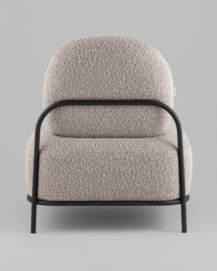 Кресло Стоун new ткань букле серо-бежевый