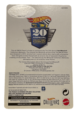 Hot Wheels 20th Annual Collectors Nationals '64 GMC Panel Truck (2020)