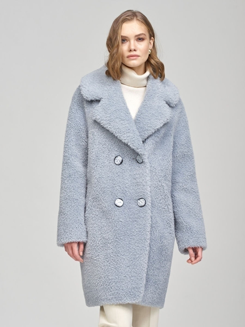 Шуба искусственная чебурашка тедди, SilverFox (арт.S1025ri016bz )