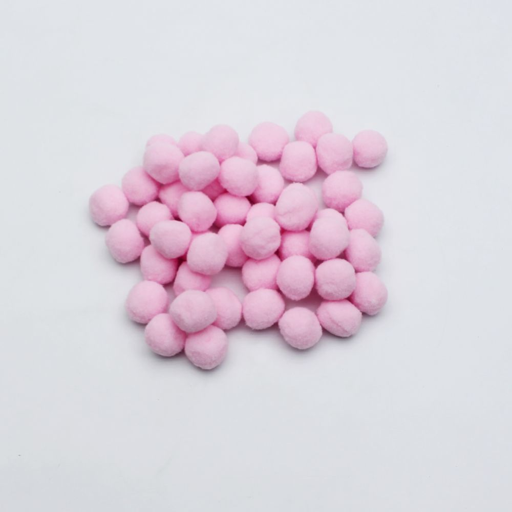 Помпоны, размер 25 мм, цвет 33 бледно-розовый (1уп = 50шт)