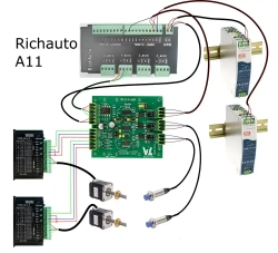 Плата выравнивания портала станка с ЧПУ. WLDAxis 8 (DC-DC)