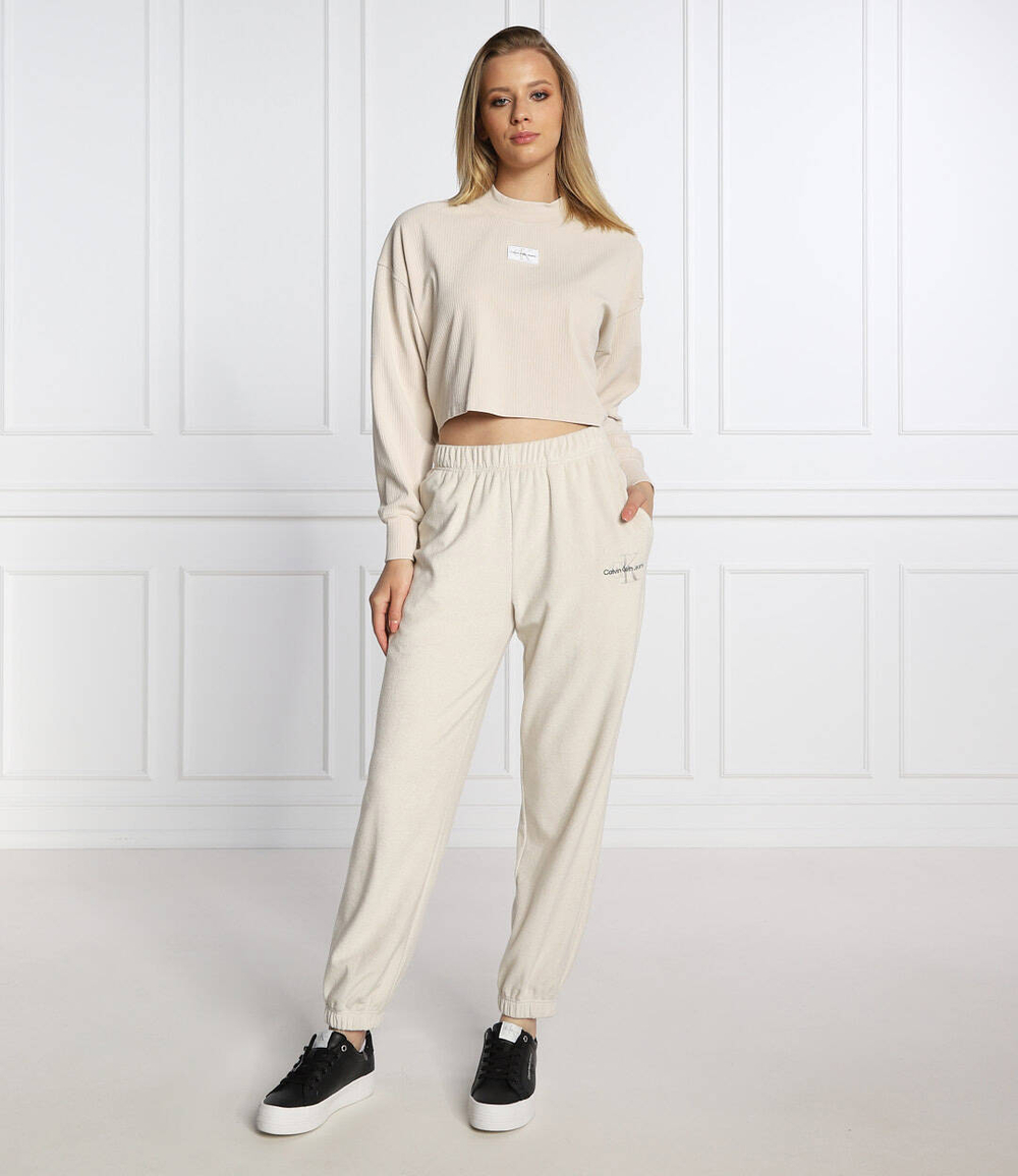 спортивные штаны CALVIN KLEIN JEANS - кремовый(J20J218972)