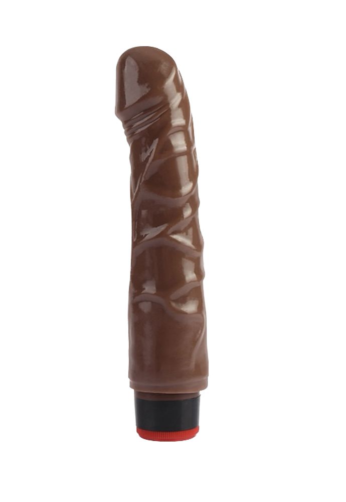 ВИБРАТОР CNT 8&#39;&#39; VIBRATING DILDO BROWN