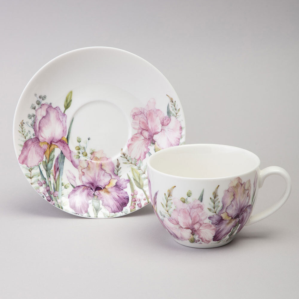 Чайная пара 275мл "Irises"