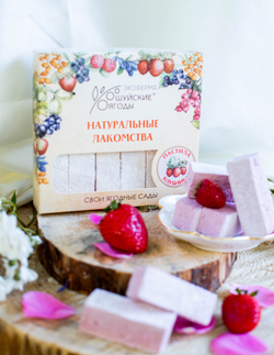 Пастила из натурального клубничного пюре, 300 г