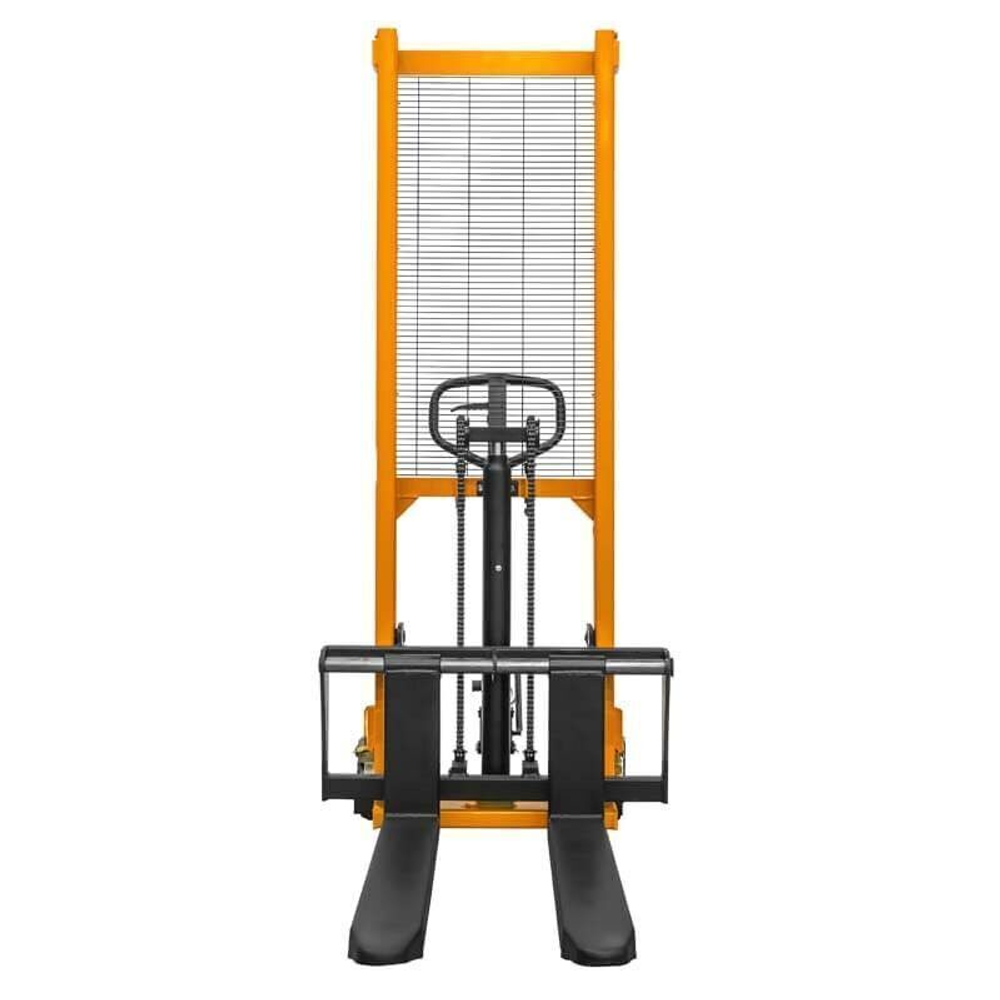 Ручной гидравлический штабелер SDJA 1016 (г/п 1 т, 1.6 м, раздвижные вилы) SMART