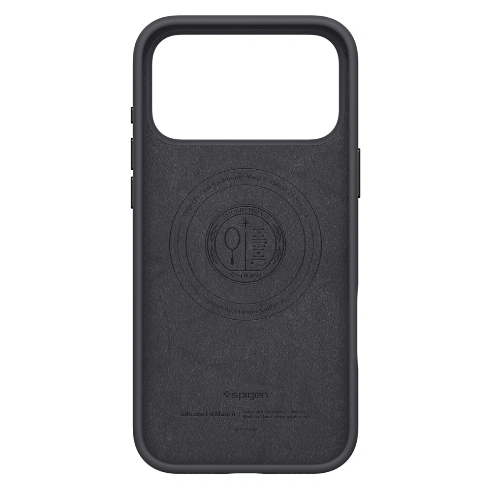 Чехол Spigen Silicone Fit Magsafe для iPhone 17 Pro черный