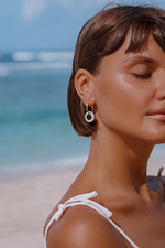 Двойные серьги-трансформеры  «Лунный цикл»