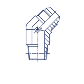 Штуцер FC45 JIC 1.1/16 - BSPT 1