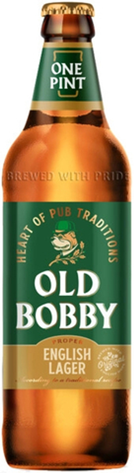 Пиво Олд Бобби Лагер / Old Bobby Lager 0.568 - стекло