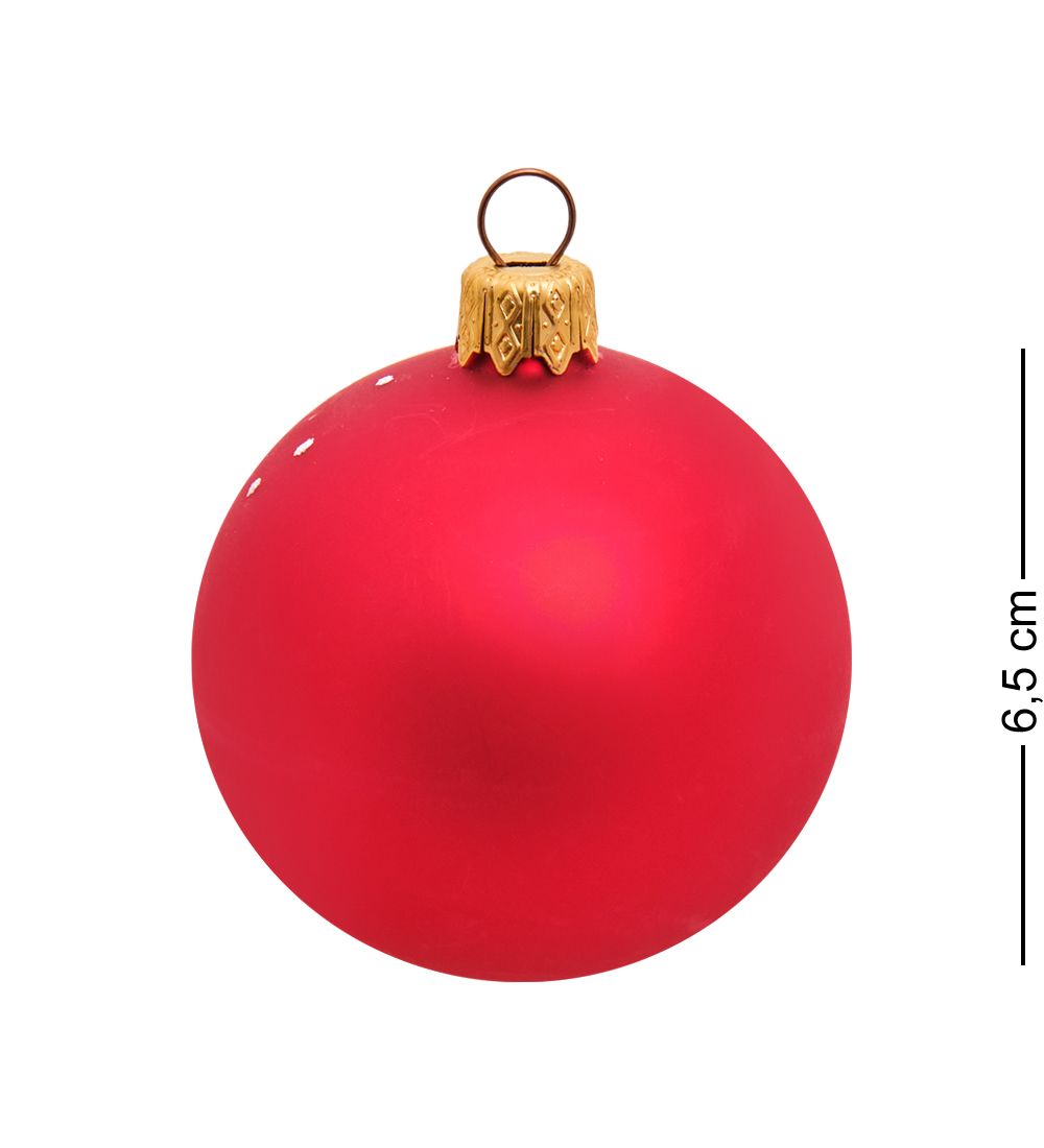 НФШ-1526/4 Ел.украшение Шар «Дед Мороз с собачкой» 65 мм