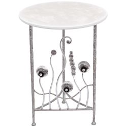 Столик декоративный Блюм Бьянко Античное Серебро