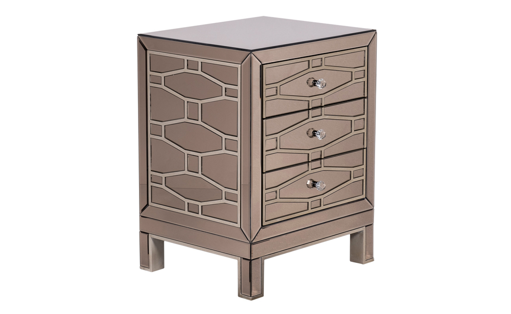 KFG046 Тумба зеркальная 3 ящика  51*42*65см