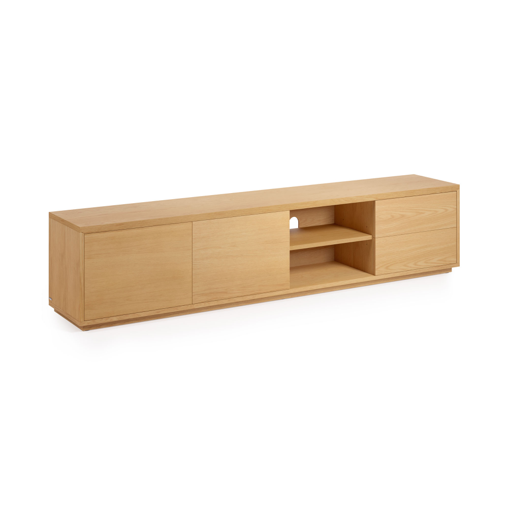 Подставка для TV La Forma (ex Julia Grup) Abilen из дуба с 2 ящиками 200 x 43,6 см