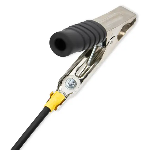 Силовой кабель для подключения контроллера заряда к АКБ Сечение 4 мм. Длина 1 метр Зажим крокодил