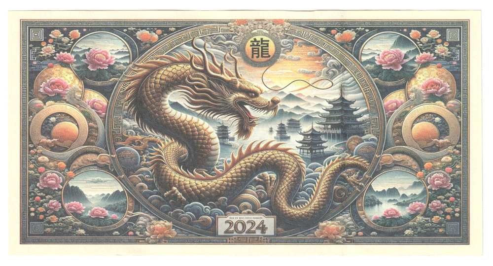 China, 100 000 000 (One Hundred Million) - Year Of Dragon, 2024