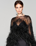 Кейп Madlen с вышивкой ручной работы
