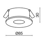 Встраиваемый светильник Technical DL027-2-01B