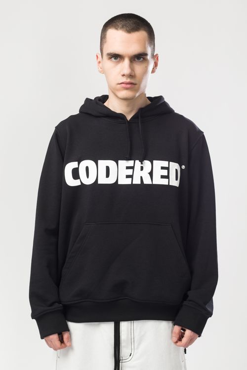 Худи Codered Base Hoodie Wide Summer Logo R Антрацит/Белый принт CODERED