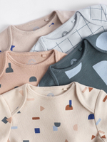 Боди с длинным рукавом для малышей Next K79-792, 5 шт., Бежевый, Синий