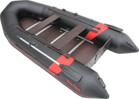Надувная лодка Лидер Тайга Nova-340 Киль (черная/красная)