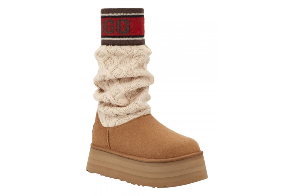 UGG Classic Sweater Letter Chestnut