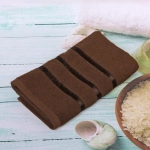 Полотенце махровое 50*90см «LUNA» цвет темно-коричневый 04040 плотность 360гр/м2