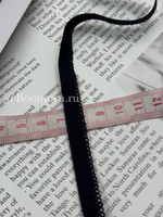 Резинка бельевая ажурная черная 10 мм