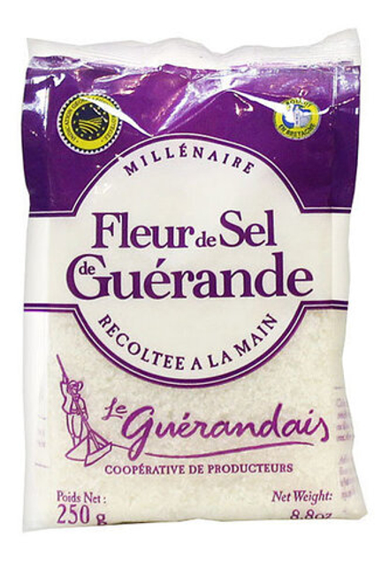 Соль Флёр-де-Сель (Fleur de Sel P.D.O.) СЕЛЬ ДЕ ГЕРОНД пакет 250г