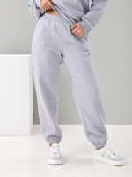 Костюм с брюками КБфн-090/серый-меланж-п