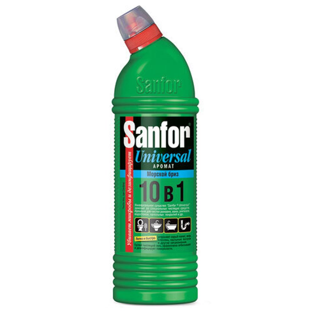 Гель антимикробный SANFOR универсал 10 в 1 в ассортименте 750 г