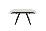Стол Аврора Леон NEW, Керамогранит, Черный/Calacata vaglioro