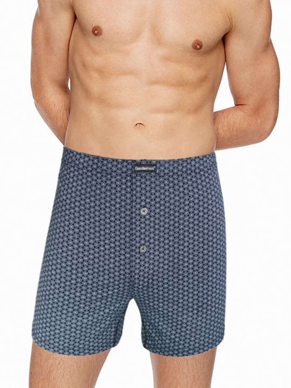 Мужские трусы-боксеры +size (Размер: 4X) (Цвет: синий)